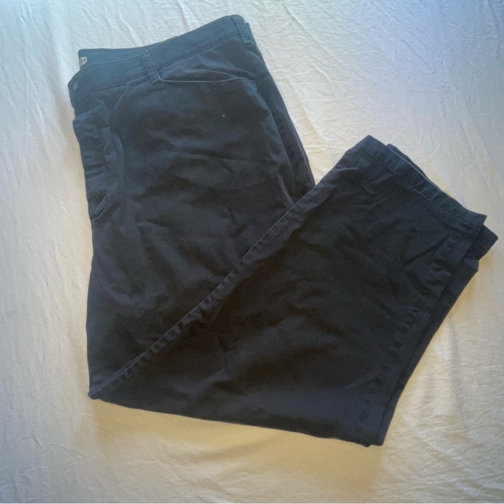 Lee At The Waist 24W Petite Black Straight Leg